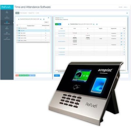 ACROPRINT Acroprint Propunch Bundle Time & Attendance Web Software + Fingerprint Terminal 01-0289-000